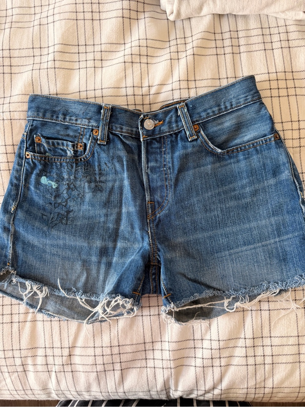 Levi’s Blue Denim Women’s Cutoff Shorts